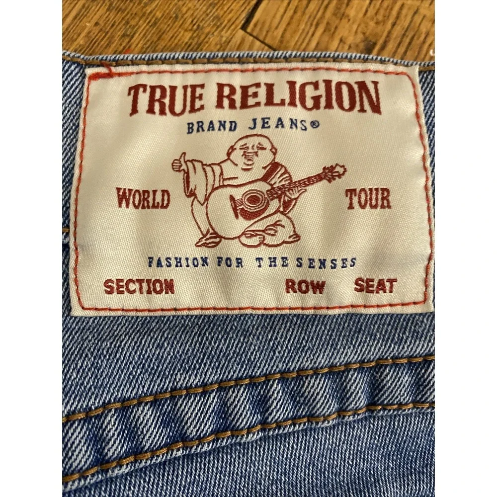 True Religion Ricky Relaxed Straight Denim Jeans Men's Tag 30 Actual 31 X 28